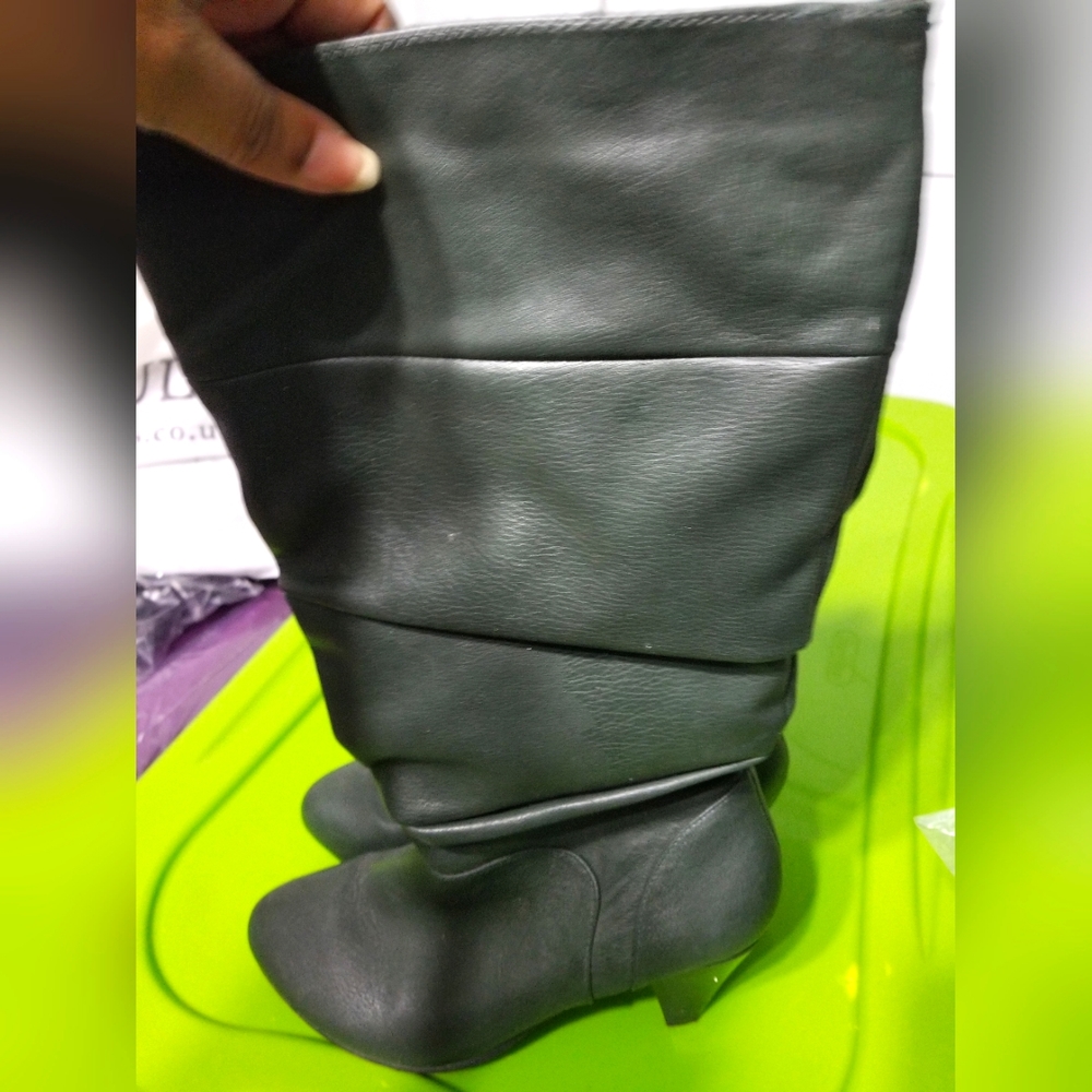 Rialto Long Italian Olive Green Boots